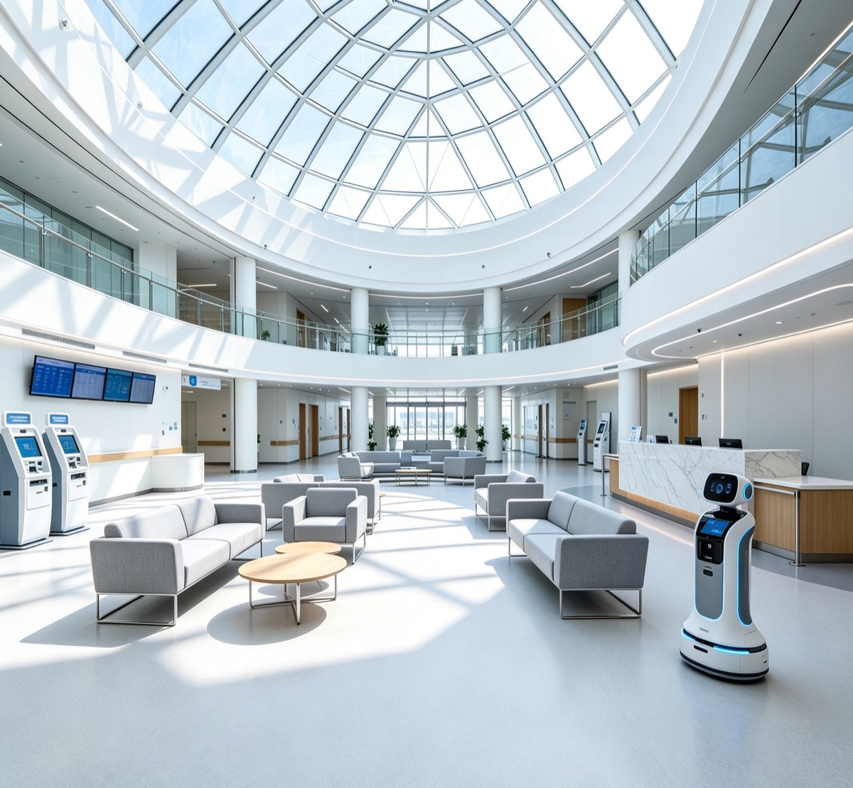 Modern hospital