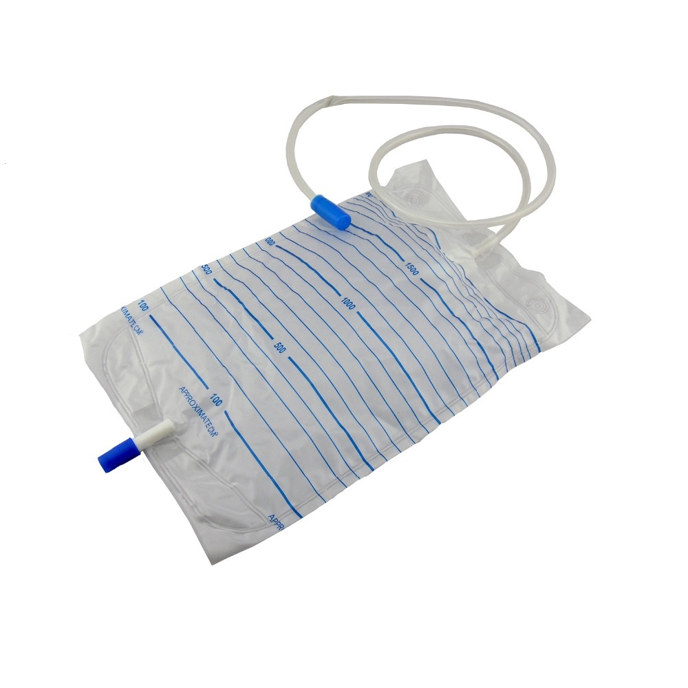 Disposable medical urine bag for adult