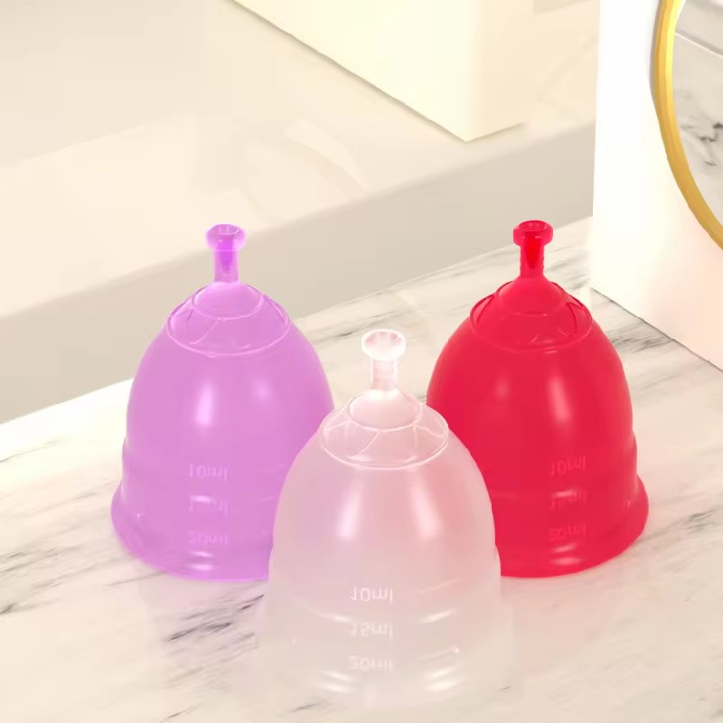 Recyclable silicon  menstrual cup for women