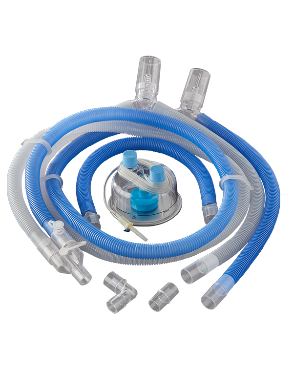 High-Flow Reusable Adult Breathing Circuit Heated Wire with Humidification