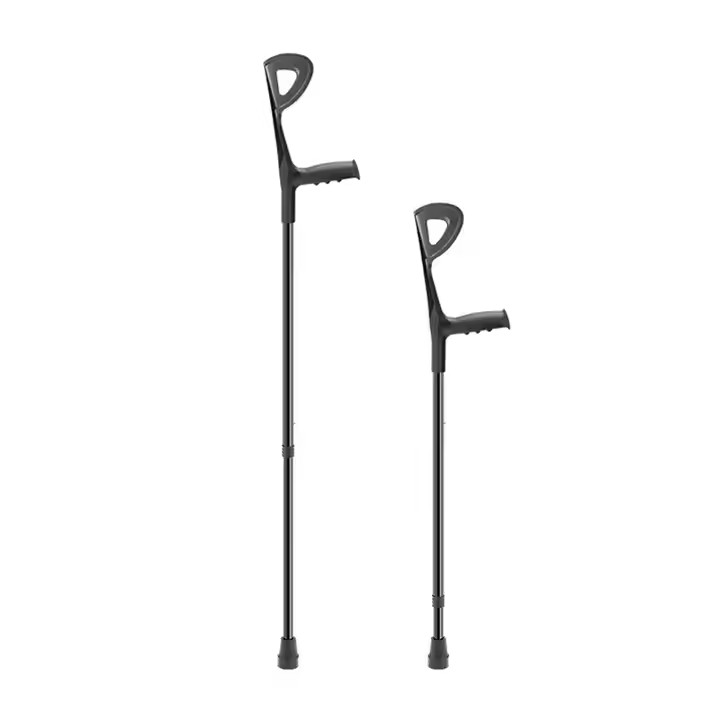 Adjustable Aluminum Crutches for Elderly  Disabled Adults Lightweight Durable Mobility Aid with Ergonomic Handles  Non-Slip Tips