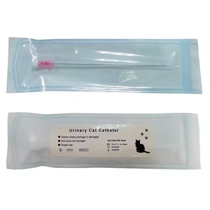 Animal Products 2 Way Silicone Foley balloon PVC Dog Urinary Cat Urine Veterinary Catheter