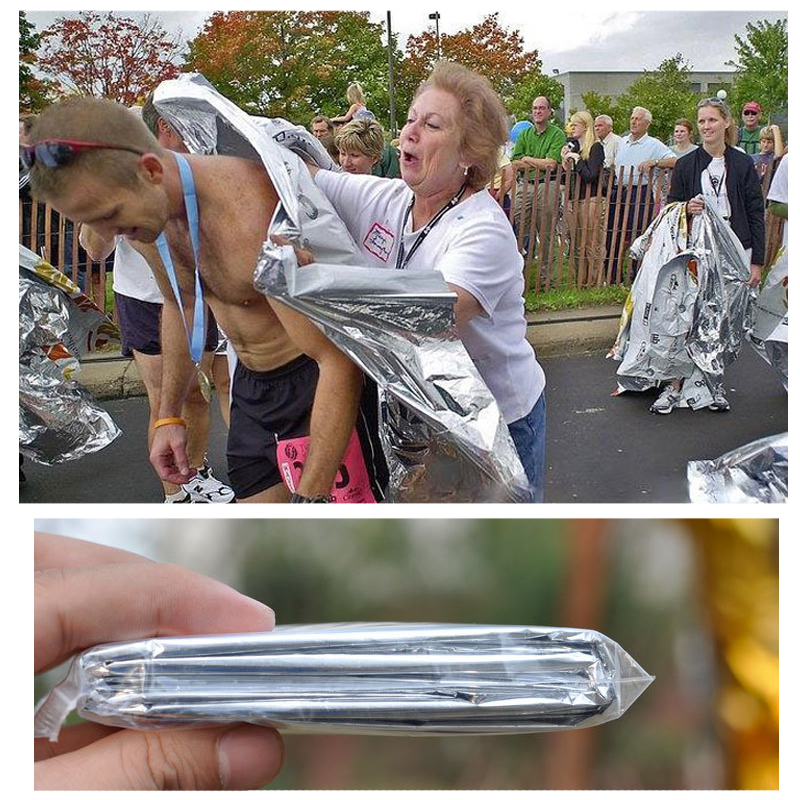 First Aid Devices Waterproof Foil Rescue Emergency First Aid Aluminum Foil Blanket with CE ISO