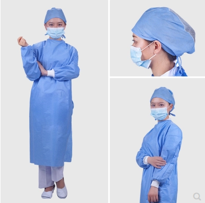 Disposable CPE /SMS Surgical Gown Sterile / Non-sterile