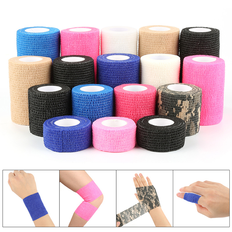 Non woven Cohesive/self-adhesive waterproof elastic sports tape/bandage